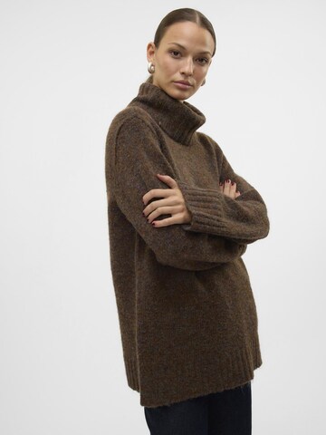 VERO MODA Trui 'INGRID' in Bruin