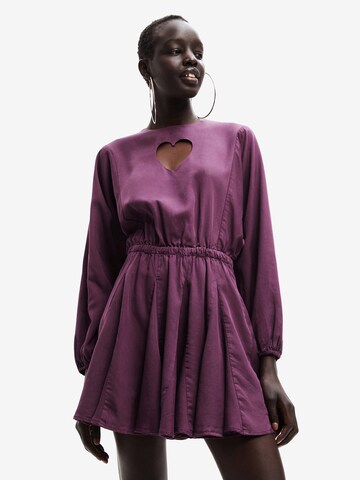 Robe Desigual en violet : devant