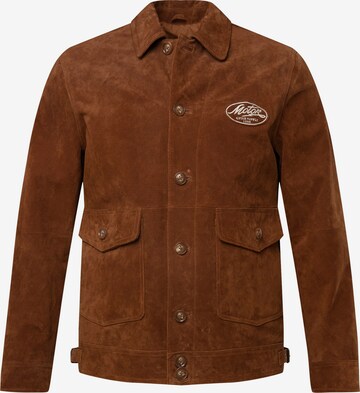 JP1880 Between-Season Jacket in Brown: front