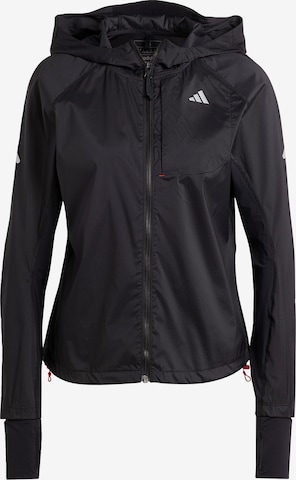 ADIDAS PERFORMANCE Athletic Jacket 'Fast ' in Black: front