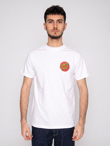 T-Shirt 'Classic Dot' Santa Cruz en blanc