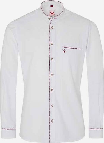 SPIETH & WENSKY Regular fit Traditional Button Up Shirt 'Westminster' in White: front