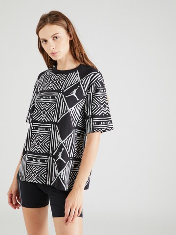 Tricou de la Jordan pe negru: față