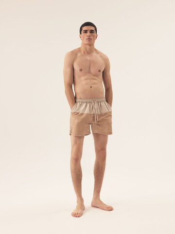 Henderson Zwemshorts 'Bequeme Badeshorts aus leichtem Polyester für Strand und Pool Rune' in Beige