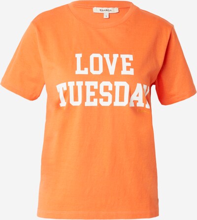 GARCIA T-Shirt in orange / weiß, Produktansicht