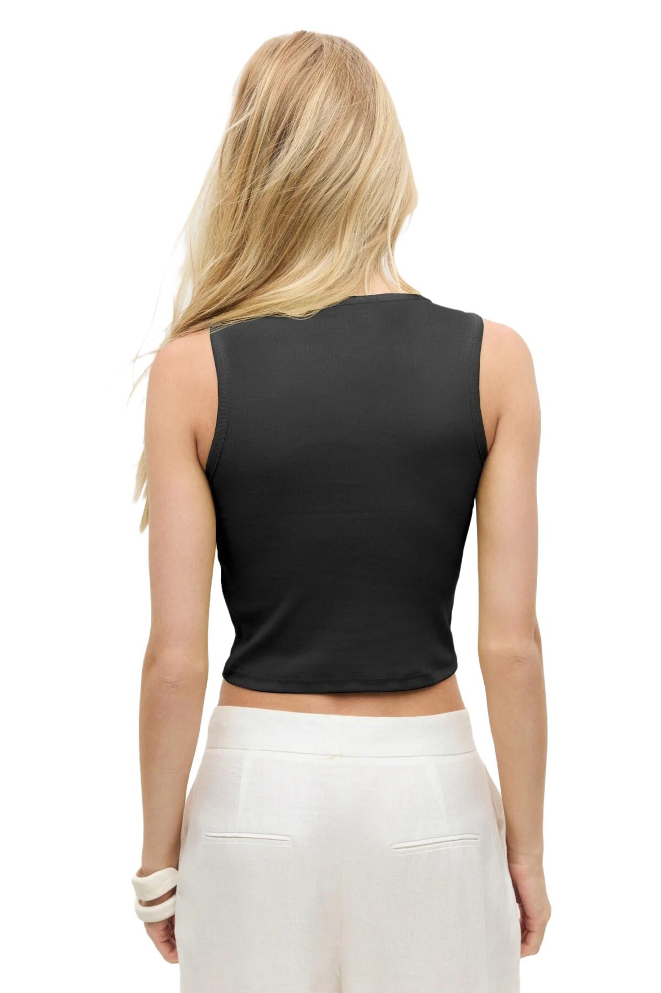 No Matter What Top in Schwarz