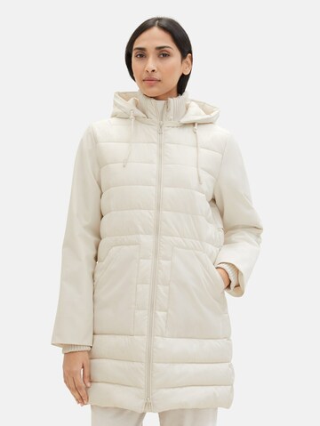 TOM TAILOR Winter Coat in White: front