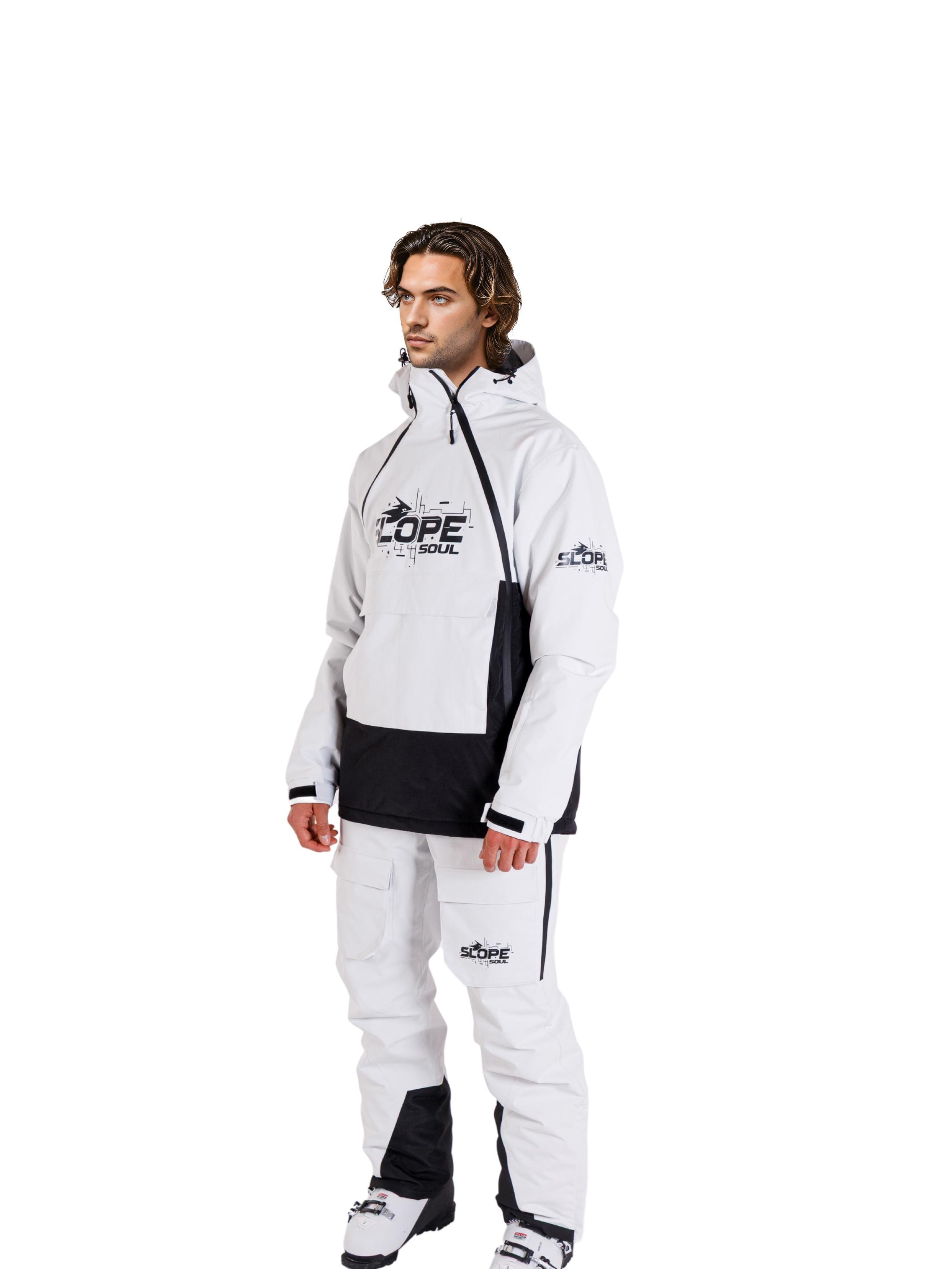 Giacca invernale 'Wick Ski & Snowboard Jacket' di Slope Soul in bianco
