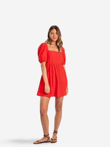 THE-ARE Dress in Red: front