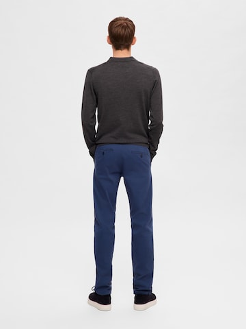 SELECTED HOMME - Slimfit Pantalón chino 'Miles Flex' en azul