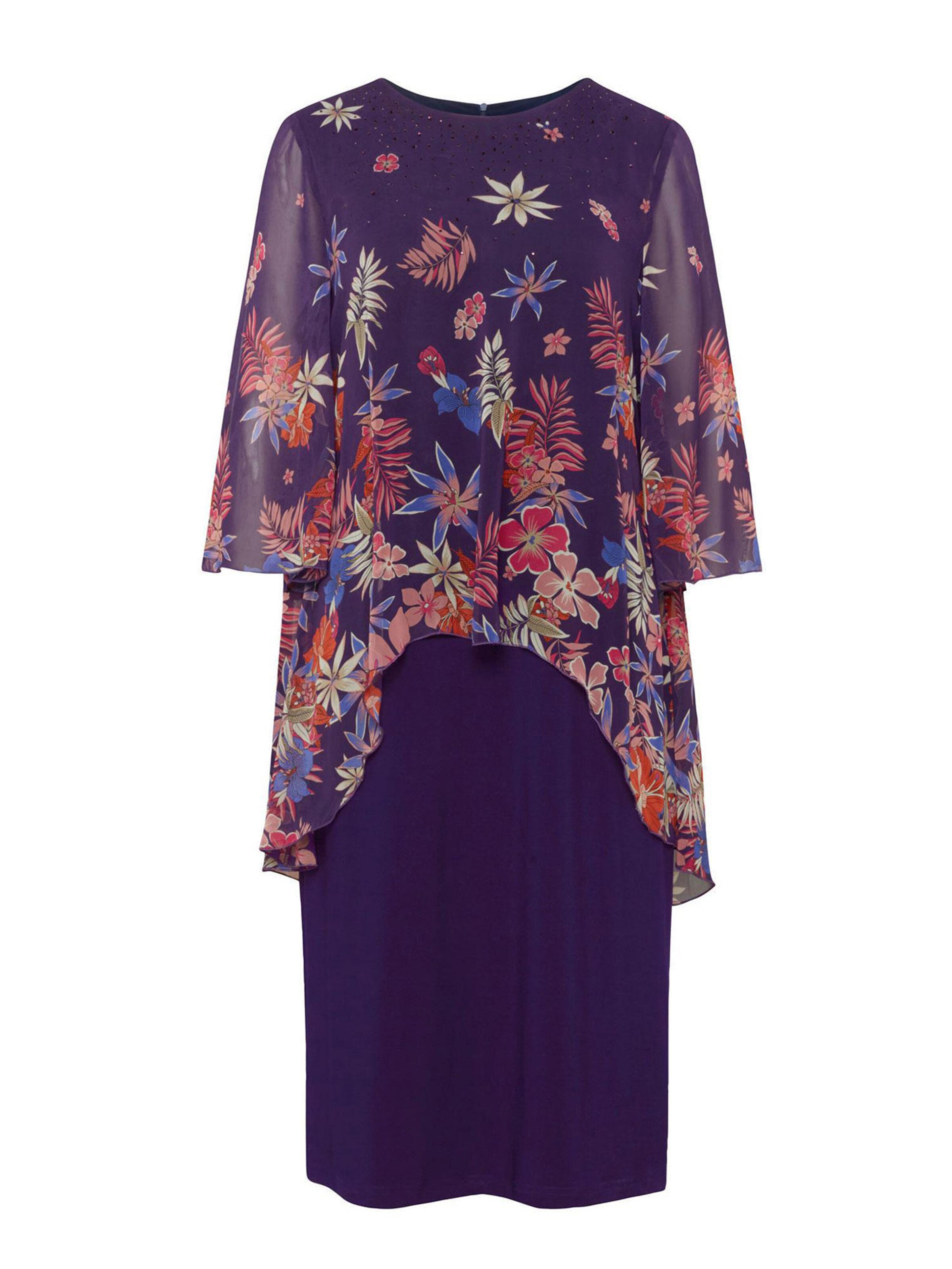 Goldner Kleid in Blau: Vorderseite