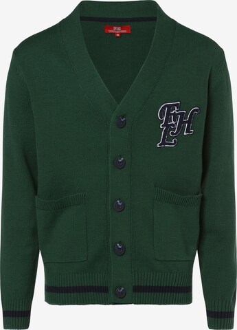 Finshley & Harding London Gebreid vest ' ' in Groen: voorkant