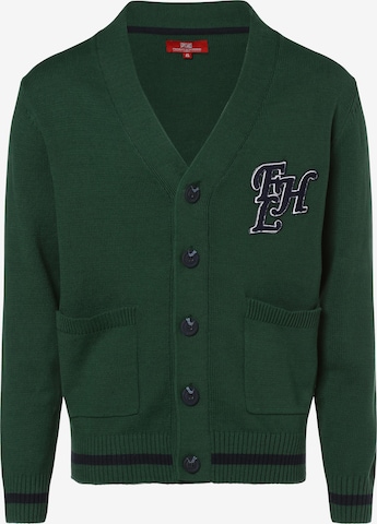 Finshley & Harding London Gebreid vest ' ' in Groen: voorkant