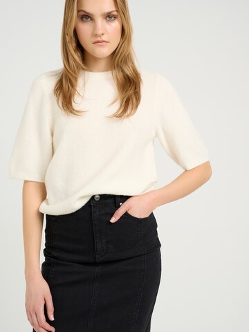 Gestuz Sweater 'AlphaGZ' in Beige: front