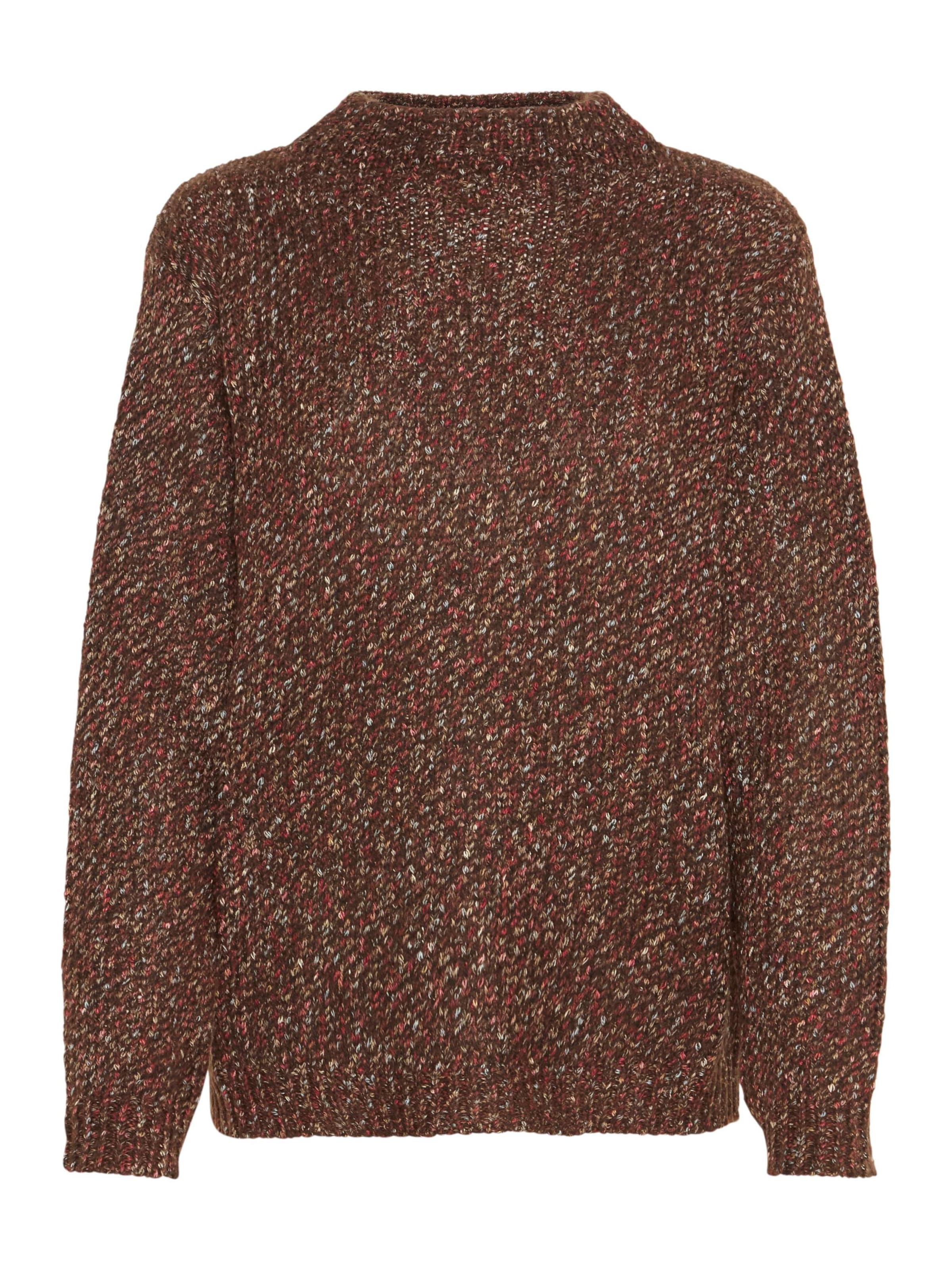 Fransa Pullover 'Spotta' in Braun: Vorderseite