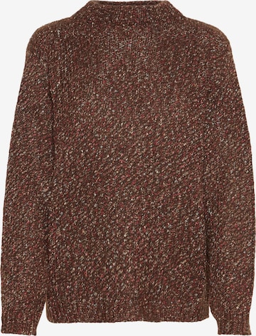 Fransa Pullover 'Spotta' in Braun: Vorderseite