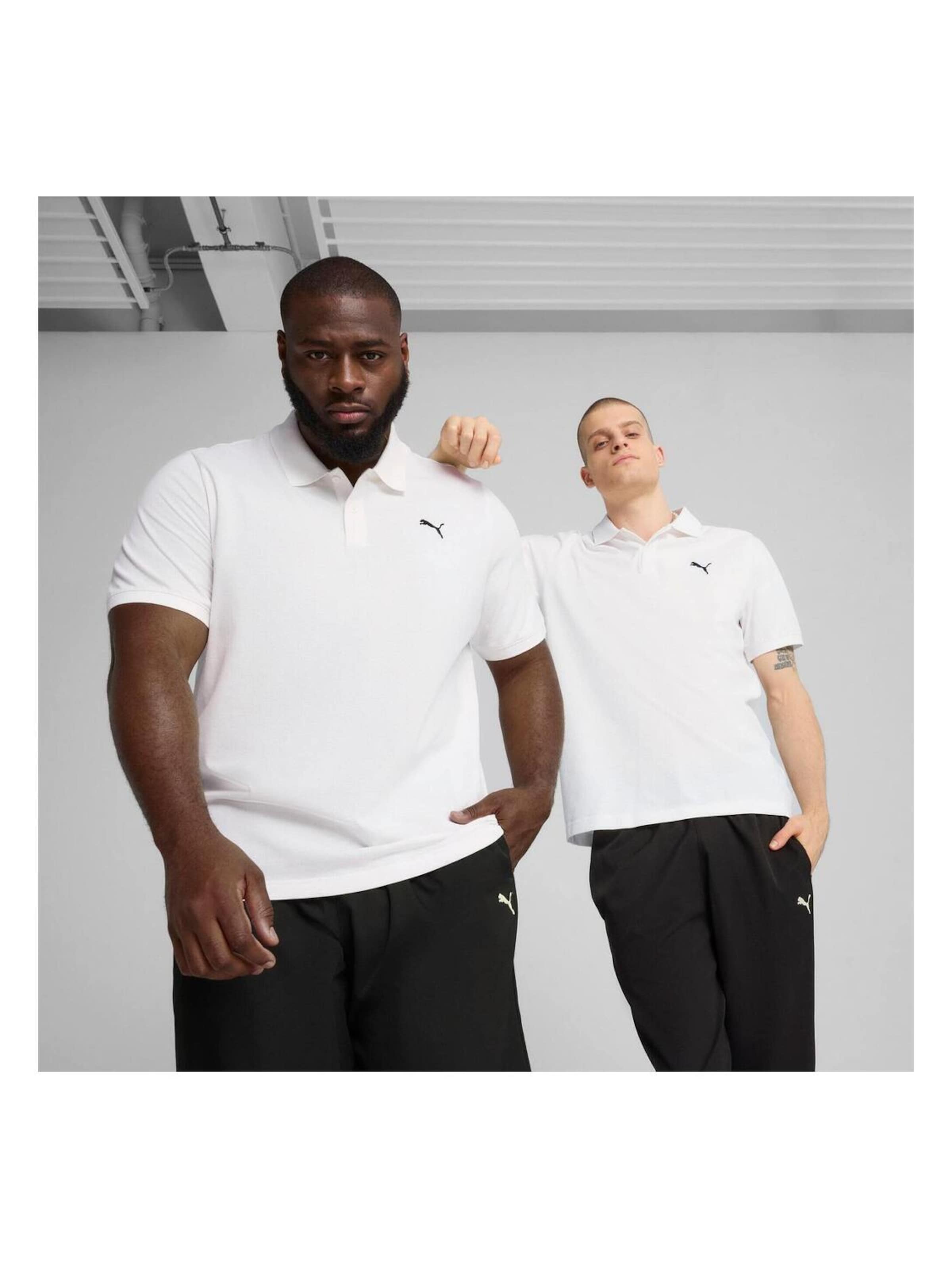 PUMA Shirt 'Puma Ess Pique Polo' in Wit