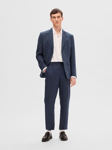 Regular Pantalon à plis 'Will' SELECTED HOMME en bleu