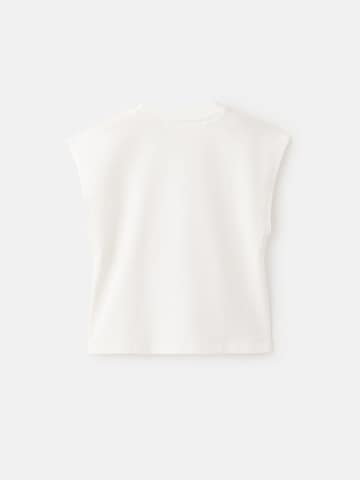 Tricou 'SYBOTA' de la MANGO KIDS pe alb