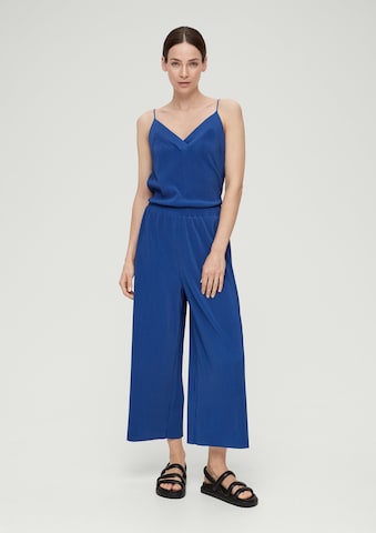 Wide leg Pantaloni di s.Oliver in blu