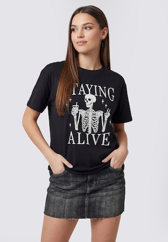 myMo ROCKS - Camiseta en negro: frente