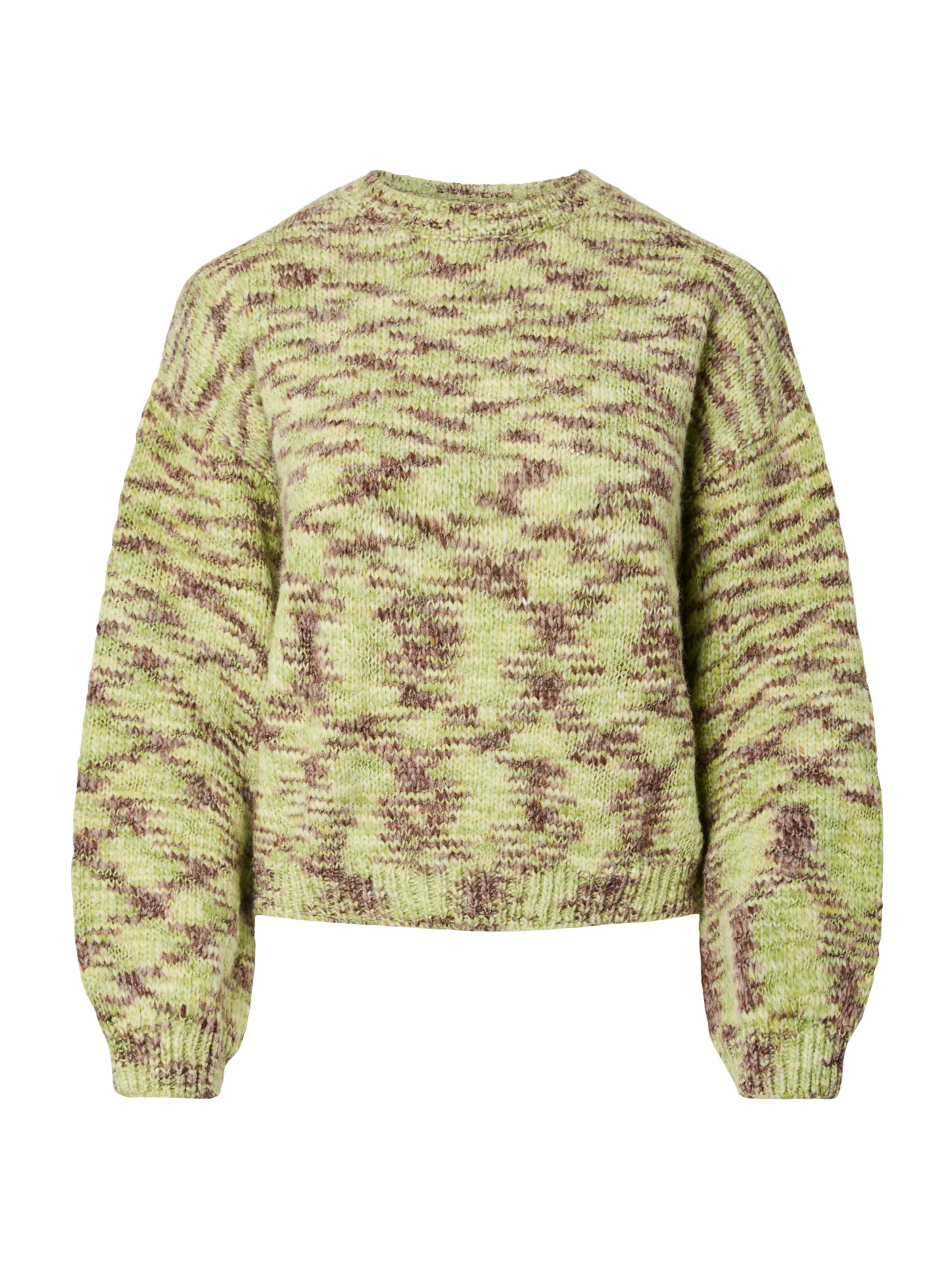 PIECES Пуловер 'PCFilla' в зелено: отпред