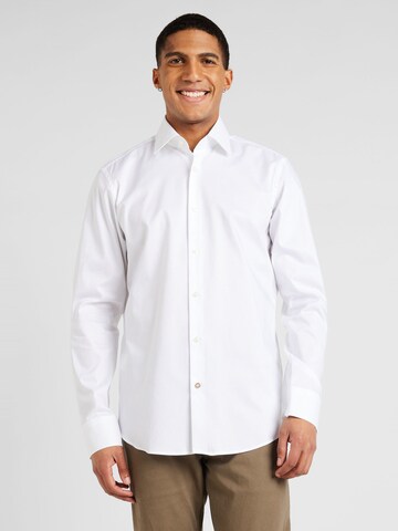 BOSS Regular fit Button Up Shirt 'Joe' in White: front