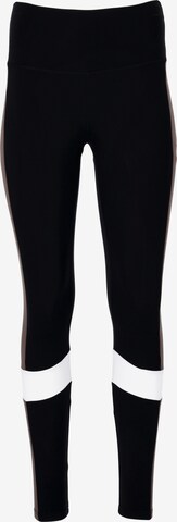 Athlecia Slim fit Workout Pants 'Comaya' in Black: front