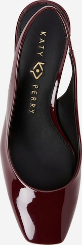 Katy Perry - Sapatos abertos atrás 'LATERR' em vermelho
