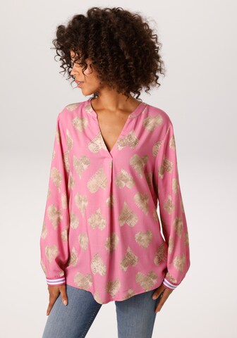 Aniston CASUAL Blouse in Pink: front