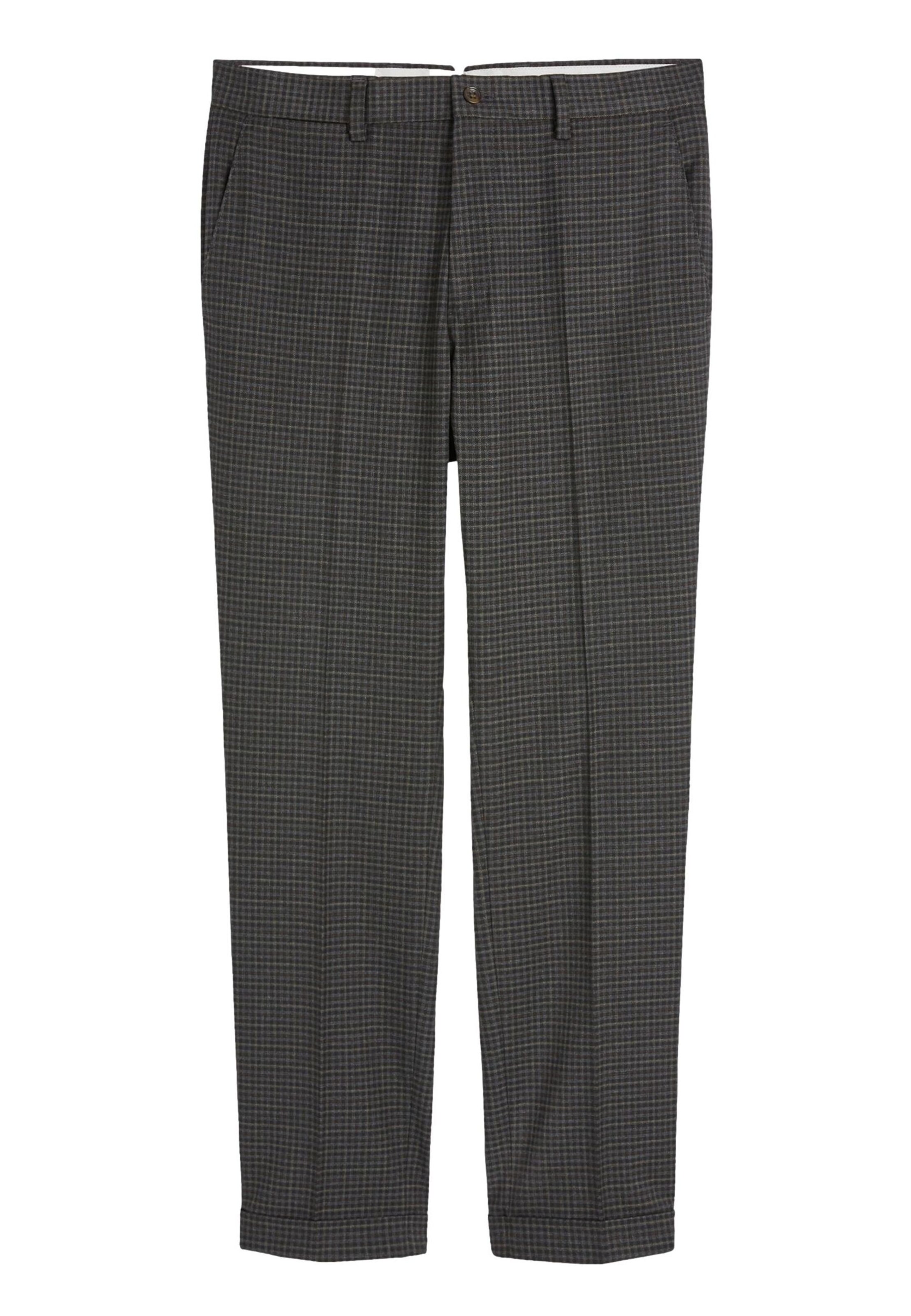 Next - Slimfit Calças com vincos em azul: frente