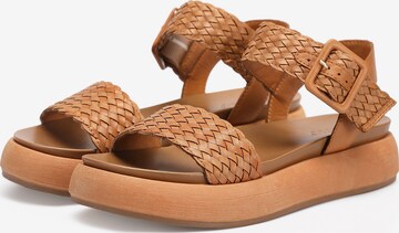 INUOVO Strap Sandals in Brown