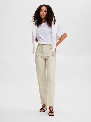 regular Jeans 'Celina' di SELECTED FEMME in beige