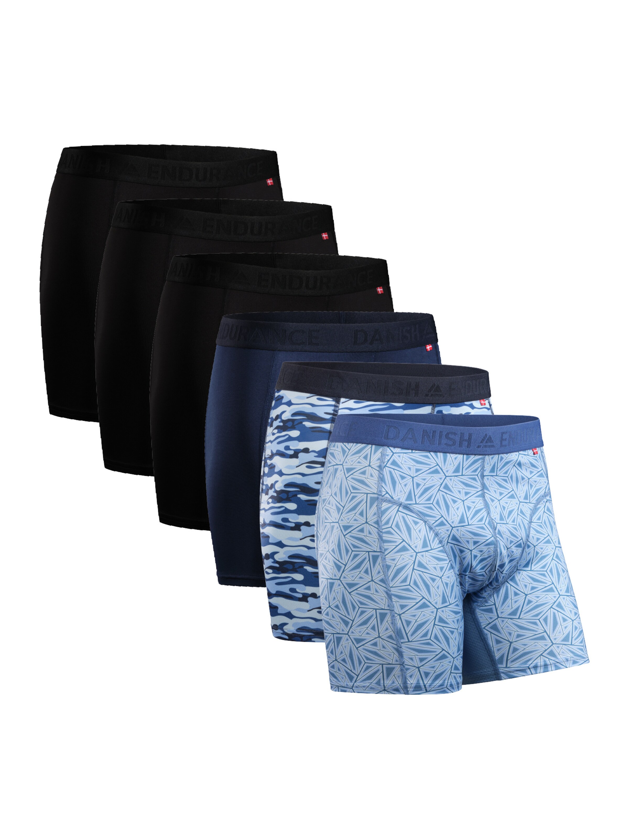 DANISH ENDURANCE Boksershorts 'Sports Trunks' i blå: forside
