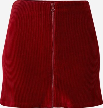 VIERVIER Spódnica 'Hira' w kolorze czerwony: przód