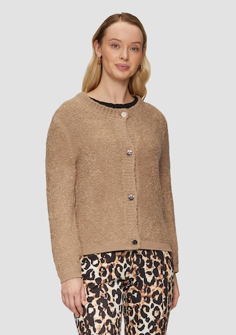 s.Oliver BLACK LABEL Knit cardigan in Beige: front