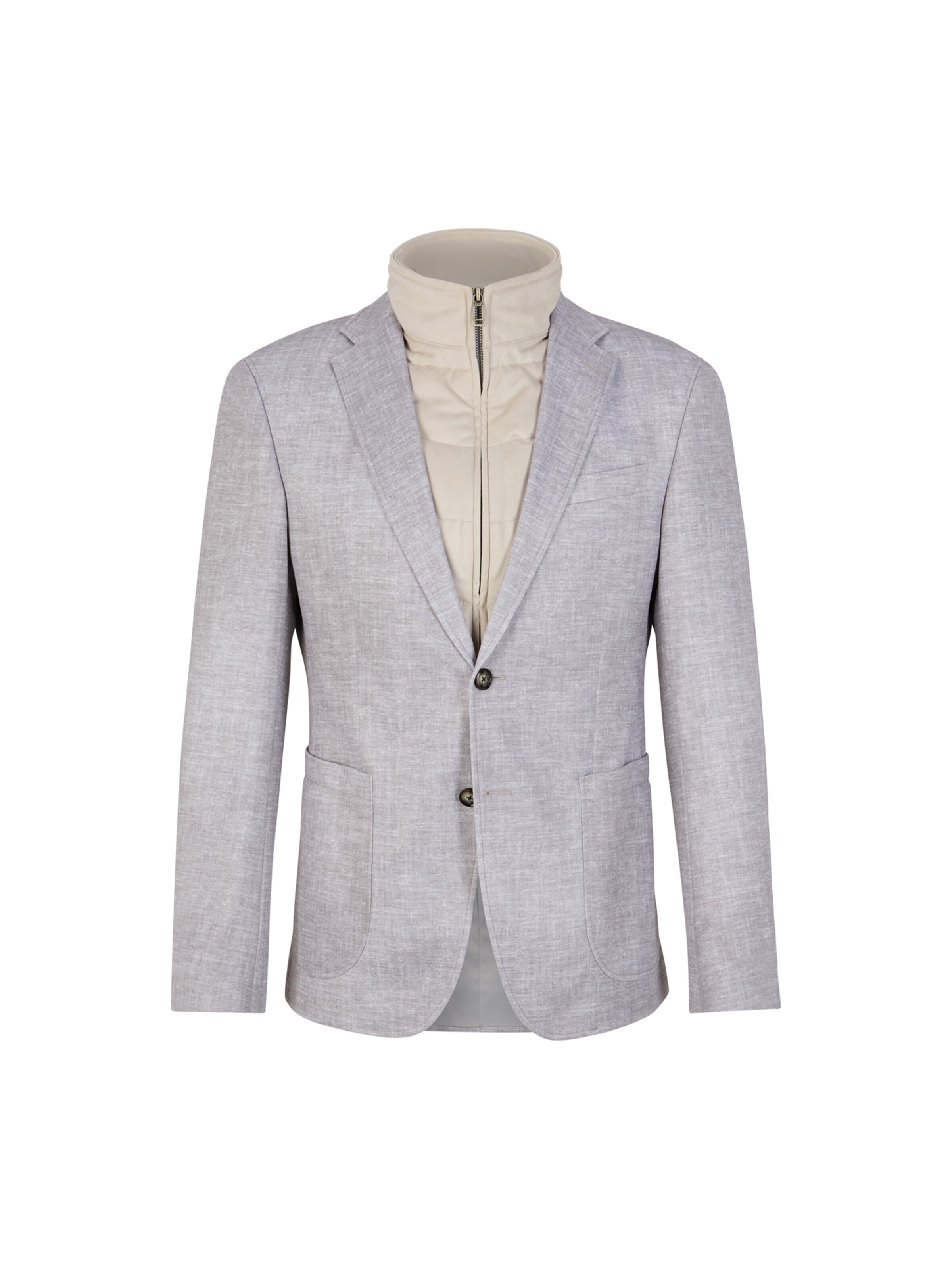 JOOP! Slim fit Colbert ' Hecton ' in Grijs: voorkant