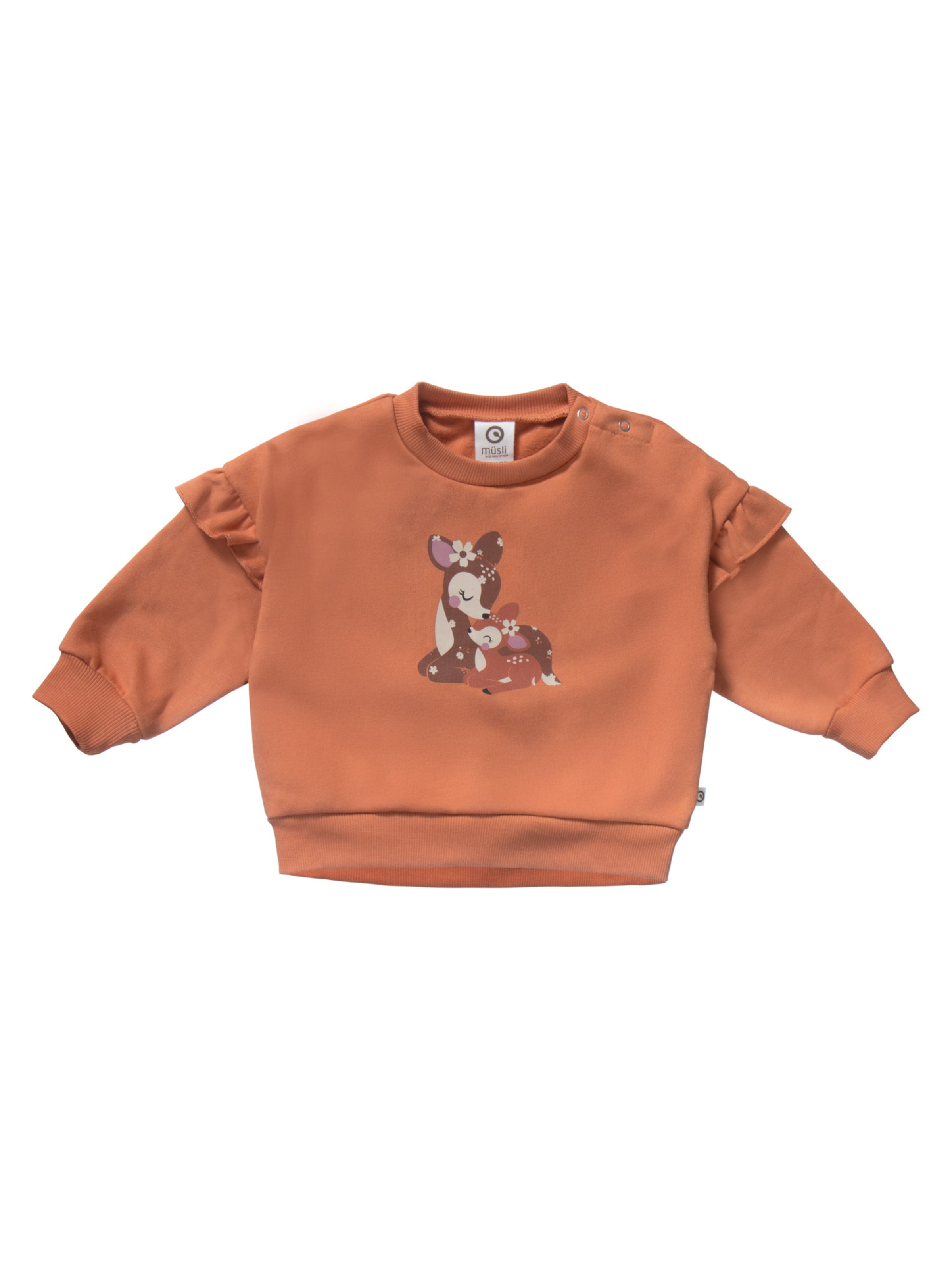 Müsli by GREEN COTTON Sweater in Orange: front