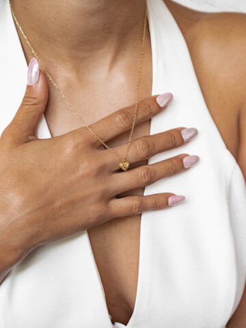 Hey Happiness - Cadena 'Love Heart' en oro