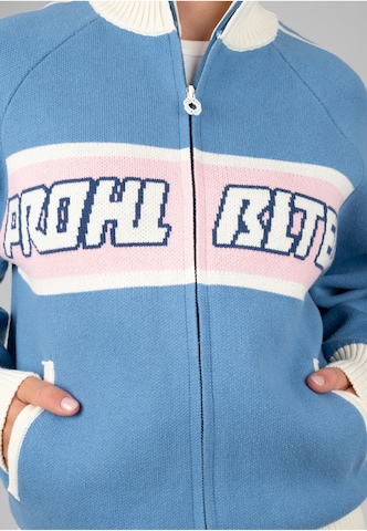 Prohibited Strickjacke 'Letterman' in Blau