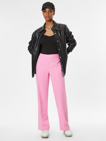 MSCH COPENHAGEN Bootcut Byxa 'Karitta' i rosa