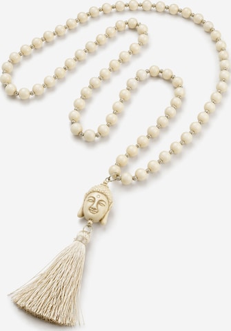 COLLEZIONE ALESSANDRO Necklace 'Nepal' in Beige: front