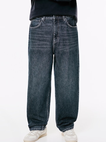 Pull&Bear Baggy Džínsy - Modrá: predná strana