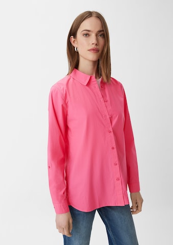 Camicia da donna di comma casual identity in rosa: frontale