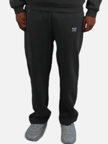 HEFTYKA Loosefit Sporthose 'OPEN' in Grau