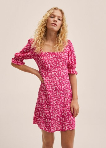 MANGO Summer Dress 'Solange' in Pink: front