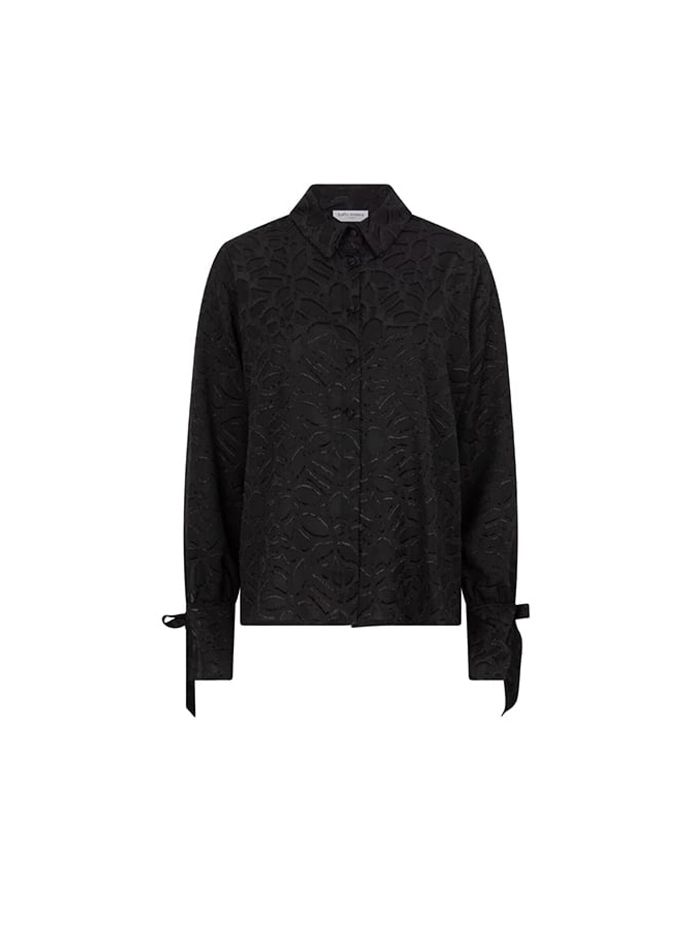 LOFTY MANNER Blouse 'QK08.1 - Blouse Mette' in Black: front