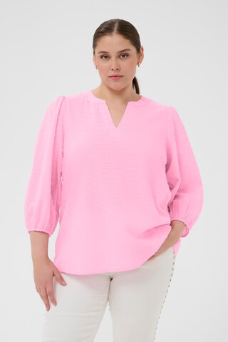 KAFFE CURVE - Blusa 'KCPenelopia' em rosa: frente