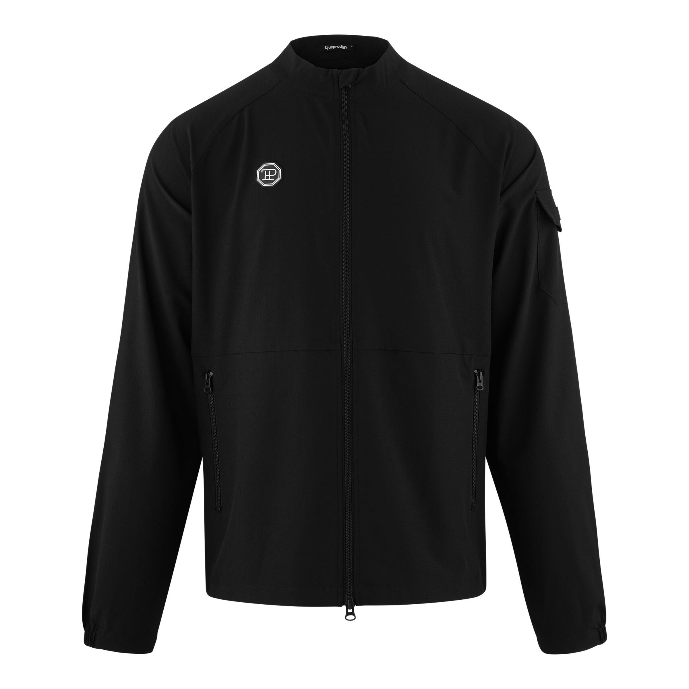 trueprodigy - Chaqueta de entretiempo 'Henry' en negro: frente