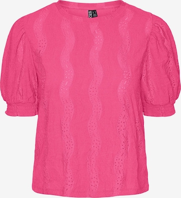 Camicia da donna 'Layla' di PIECES in rosa: frontale